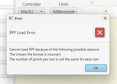 RPF Load Error